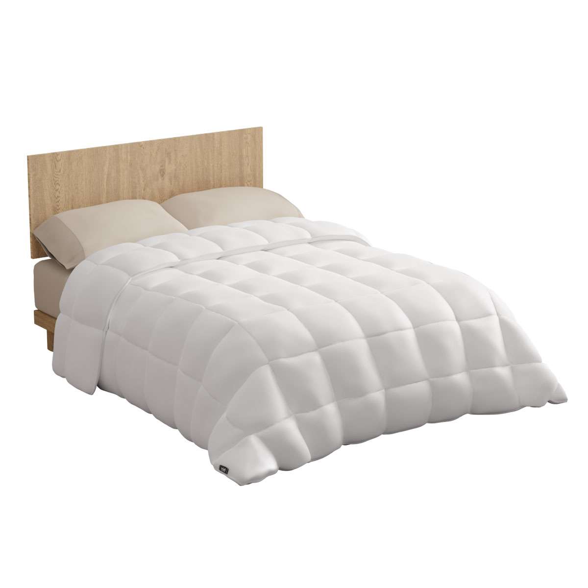 Edredão warmy e200 nalui microfibra (200 gr/m²), suave e respirável blanco