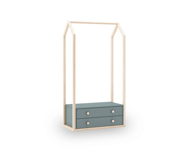 Bengaleiro misty breeze verde salvia - oak 80 x 170 x 40 cm