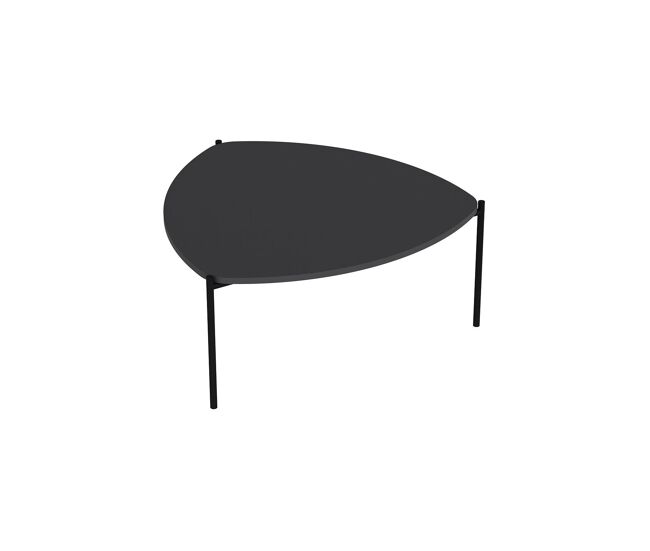 Mesa de centro de madeira "lenny" - 90 x 89 x 40 cm - antracite