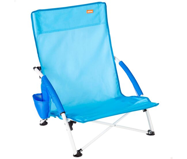 Aktive cadeira de praia dobrável bleu marinho 50x49x66 cm