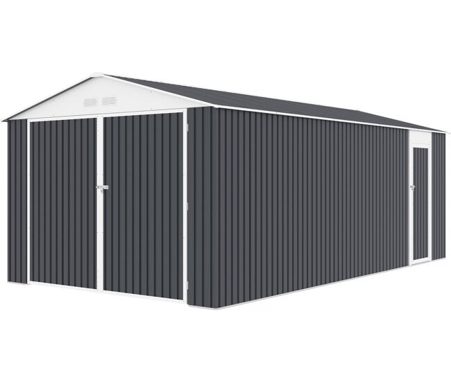 Garagem metálica "houston" 18,56m² - antracite