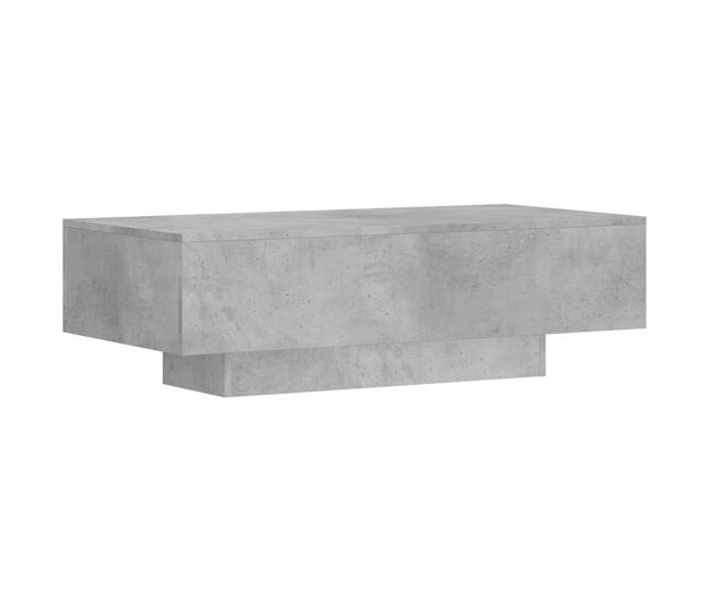 Mesa de centro, mesa baixa, 100x49,5x31cm derivados de madeira cinza cimento