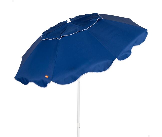 Aktive guarda-sol de praia dobrável compacto 200 cm bleu com 8 varetas