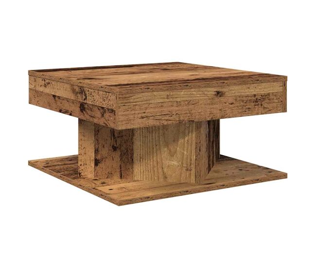 Mesa de centro, mesa baixa, 55x55x30 cm derivados de madeira madeira velha
