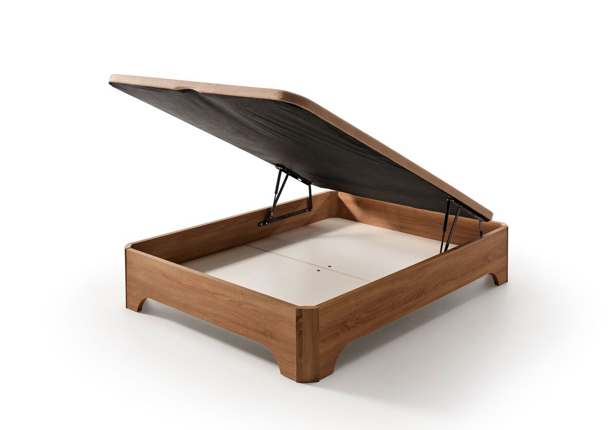 Sofá-cama dobrável elevado Matris com pés, Elegance wengué 200x200 (montagem incluída)