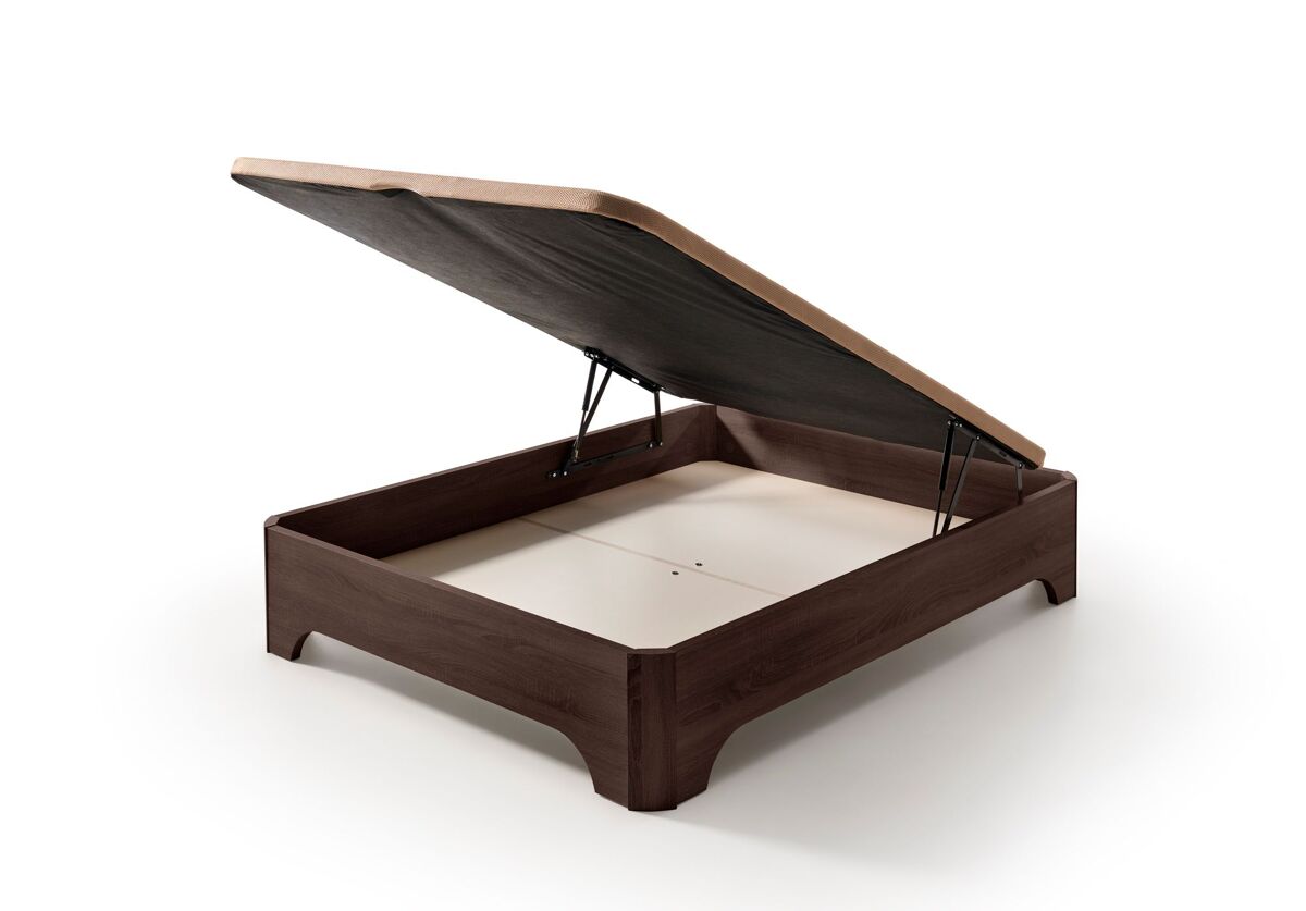 Sofá-cama dobrável elevado Matris com pés, Elegance wengué 200x200 (montagem incluída)