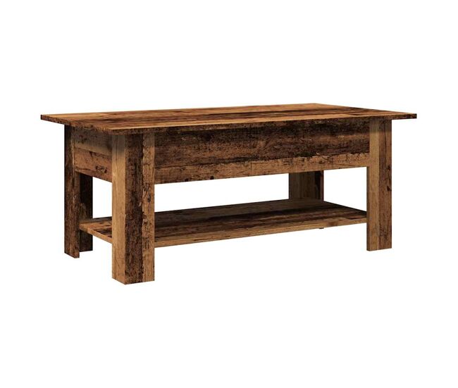 Mesa de centro, mesa baixa, 102x55x42 cm derivados de madeira madeira velha