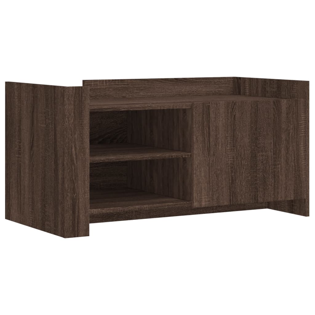 Mesa de centro, mesa baixa, 100x50x50 cm deriv. madeira carvalho castanho