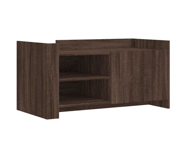 Mesa de centro, mesa baixa, 100x50x50 cm deriv. madeira carvalho castanho