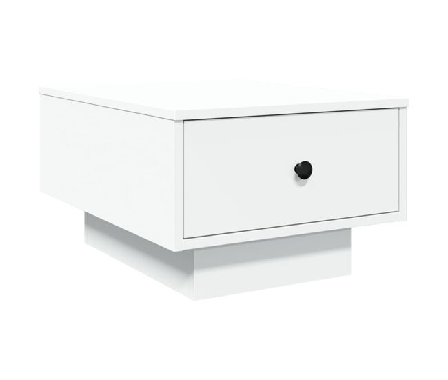 Mesa de centro, mesa baixa, 60x45x31 cm derivados de madeira branco
