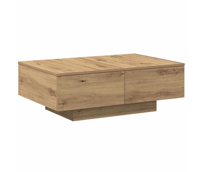 Mesa de centro, mesa baixa, 90x60x31 cm deriv. madeira carvalho artisiano
