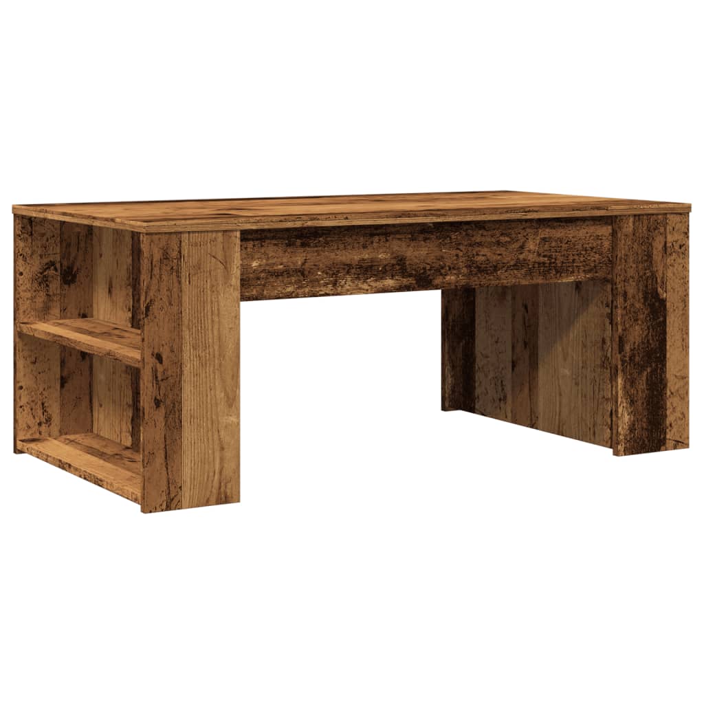 Mesa de centro, mesa baixa, 102x55x42 cm derivados de madeira madeira velha