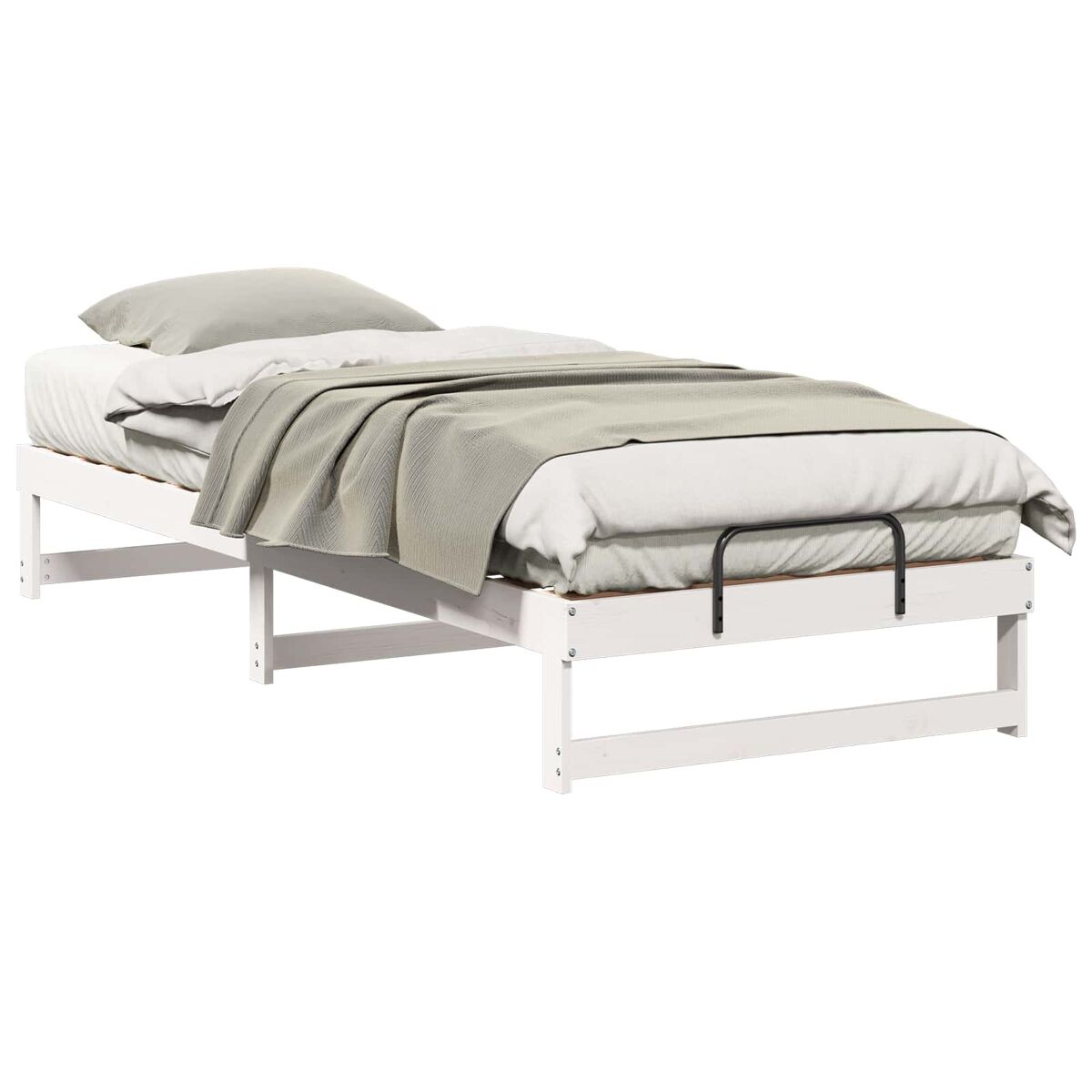Estrutura de cama de solteiro - branco 100 x 220 cm