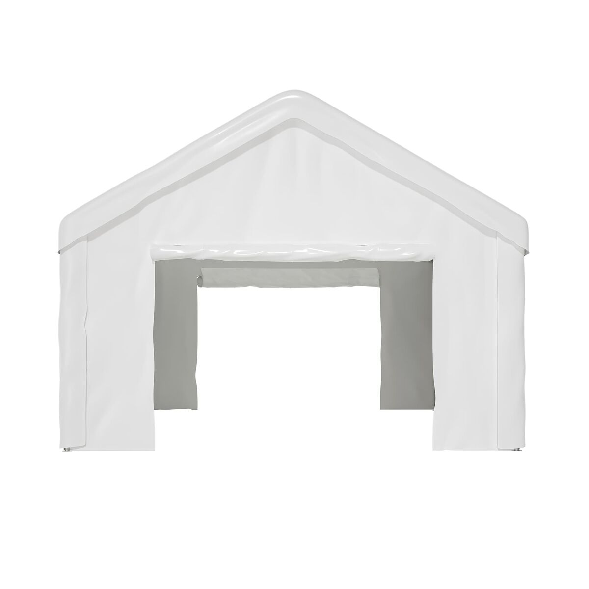 Garagem para carro 4x6 m - acesso frontal e traseiro, estrutura reforçada, cobertura blanche