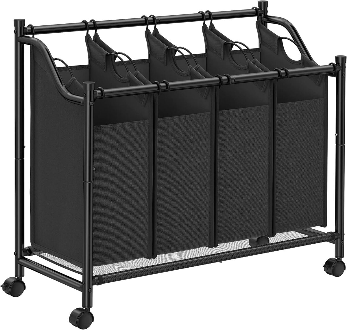 Cesto da roupa suja 4x35l, preto