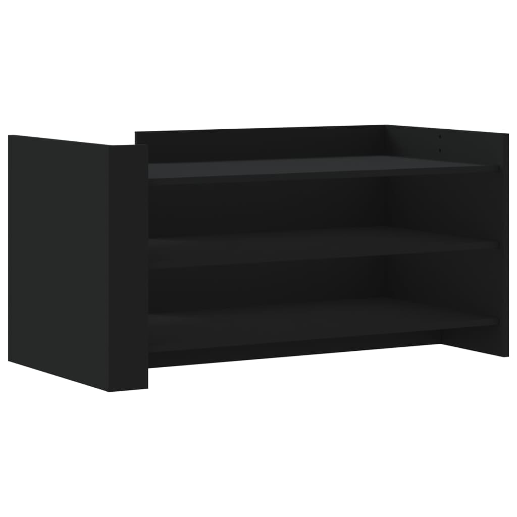 Mesa de centro, mesa baixa, 100x50x50 cm derivados de madeira preto