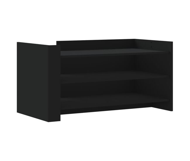 Mesa de centro, mesa baixa, 100x50x50 cm derivados de madeira preto