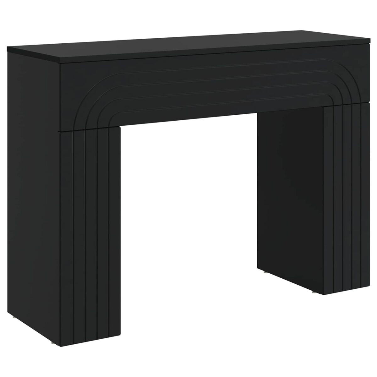Mesa de centro, mesa baixa, preto 102 x 35 x 75 cm derivados de madeira