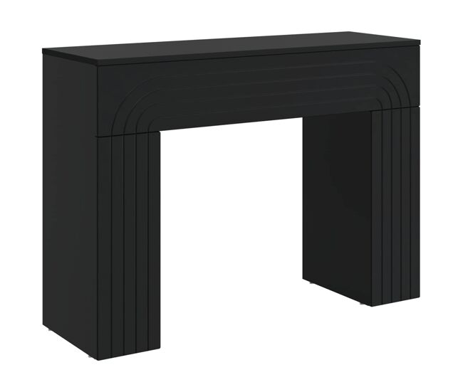 Mesa de centro, mesa baixa, preto 102 x 35 x 75 cm derivados de madeira