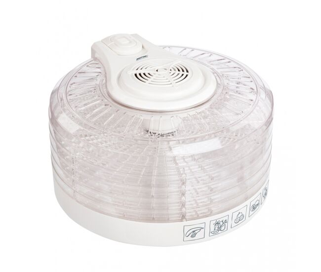 Mpm msg-02 desidratador de alimentos, 5 tabuleiros, bpa free, 3 níveis de potencia, 400, transparente