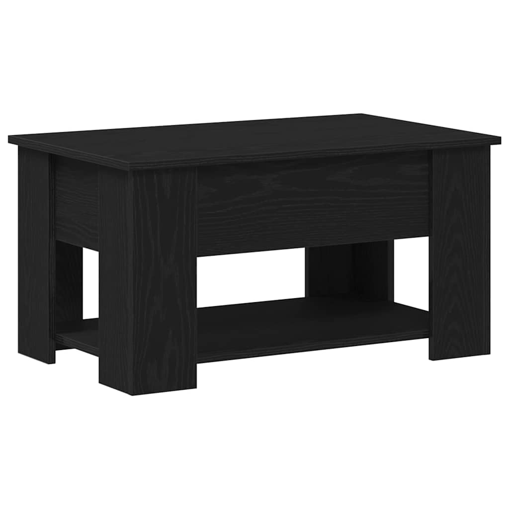 Mesa de centro, mesa baixa, carvalho preto 79 x 49 x 41 cm