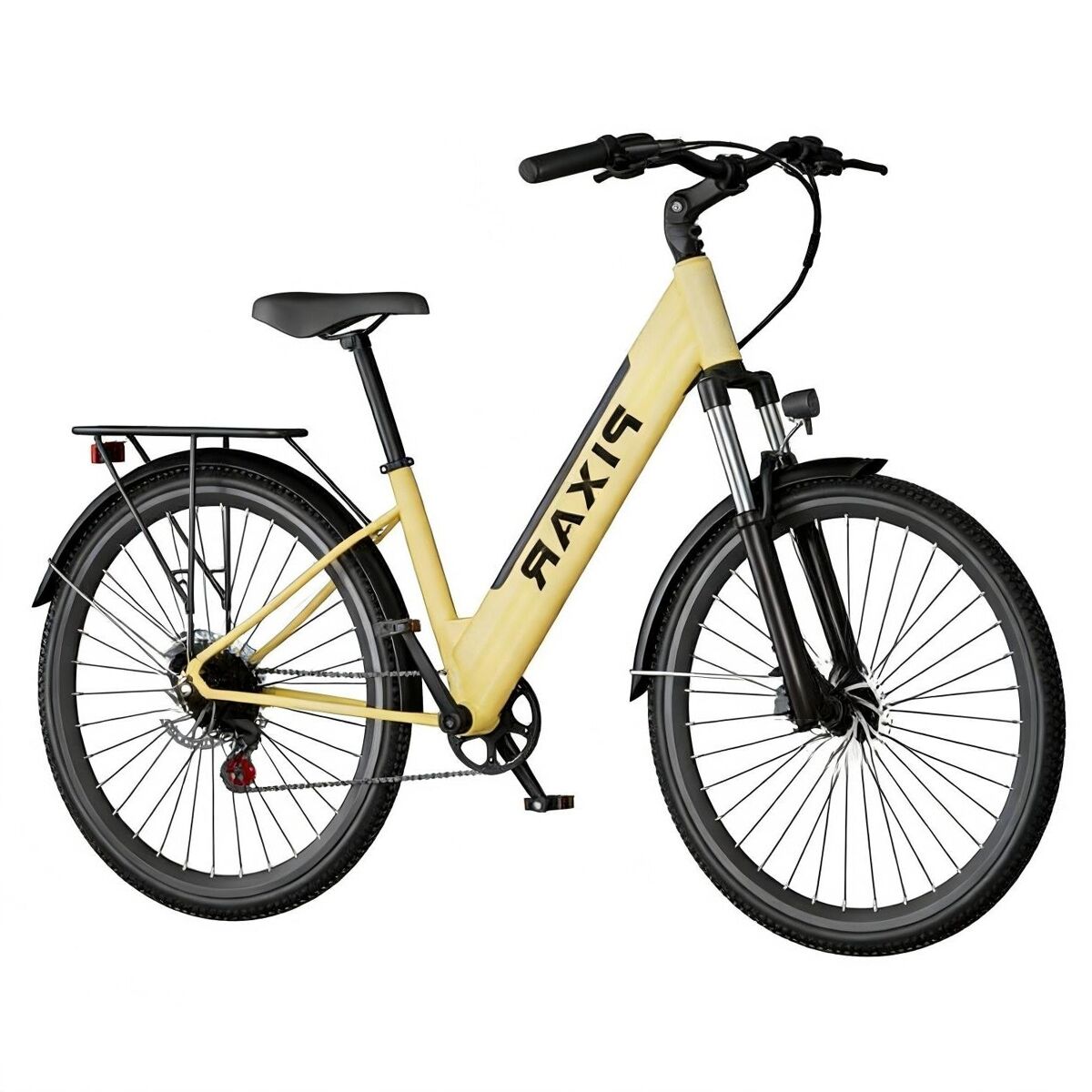 Pixar cruiser 250w 36v 12.8ah 27.5x2 travões de disco amarelo