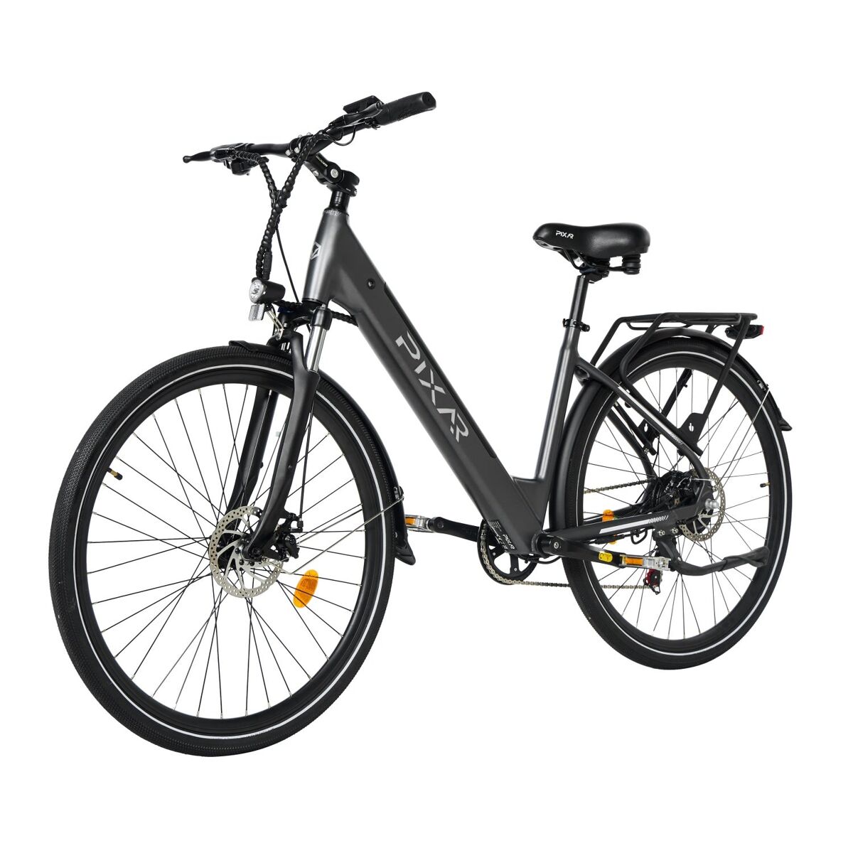 Pixar city1 250w 36v 10,4ah ebike 120kg 15° subida cinza