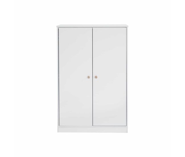 Roupeiro de criança com calha - em md - branco