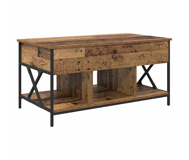 Mesa de centro, mesa baixa, madeira antiga 100 x 55 x 48.5 cm