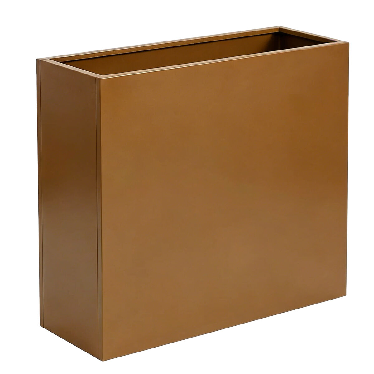 Vaso para plantas vaargel aço 82x90x30 cm castanho [casa.pro]