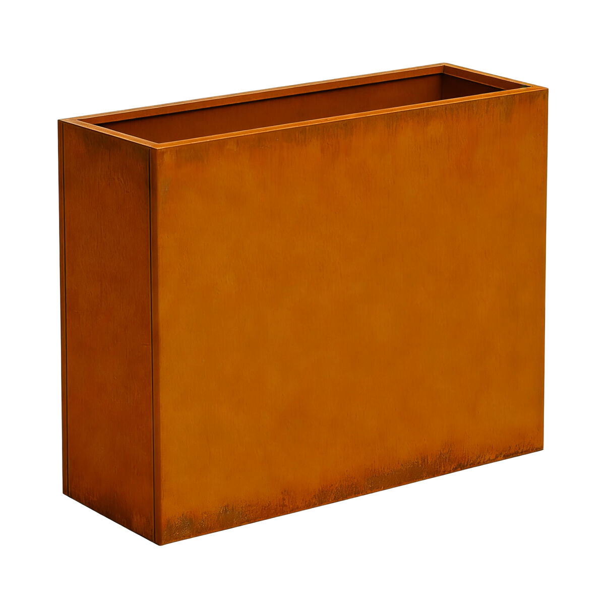 Vaso para plantas vaargel acier corten 82x90x30 cm ferrugem nobre [casa.pro]