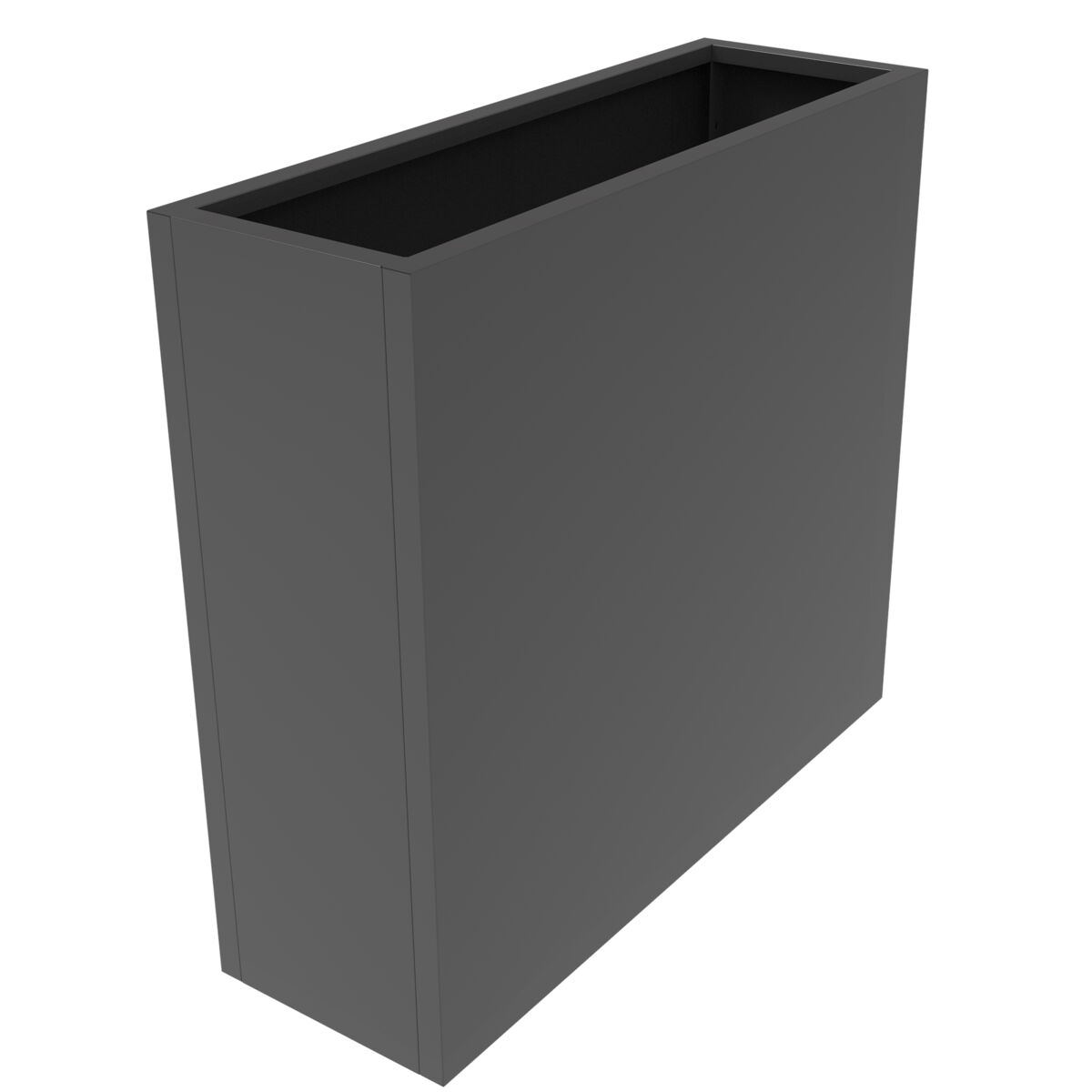 Vaso para plantas vaargel acier 82x90x30 cm antracite gris [casa.pro]