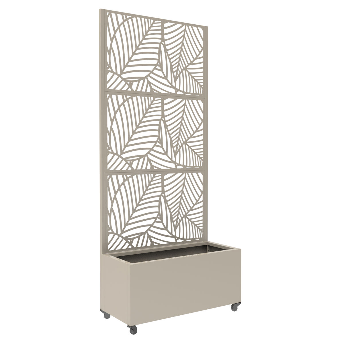 Divisória surnskoki com floreira acier 190 x 82 x 38 cm bege alho casa.pro