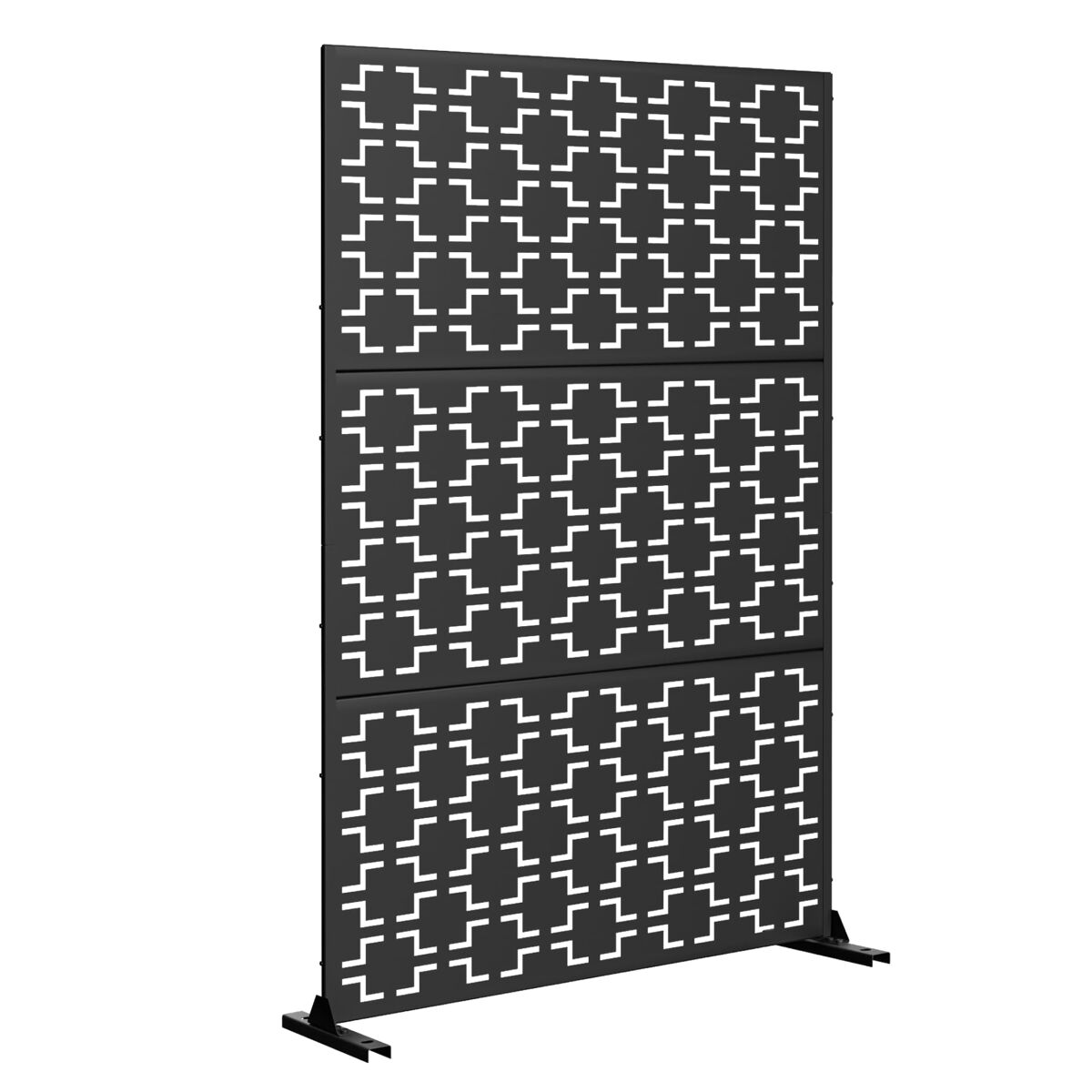 Parede divisória basciano aço 180x120cm - antracite cinzento casa.pro
