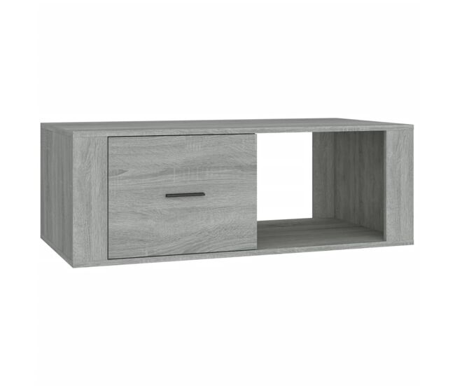 Mesa de centro, mesa baixa, 100x50,5x35 cm derivados de madeira cinza sonoma
