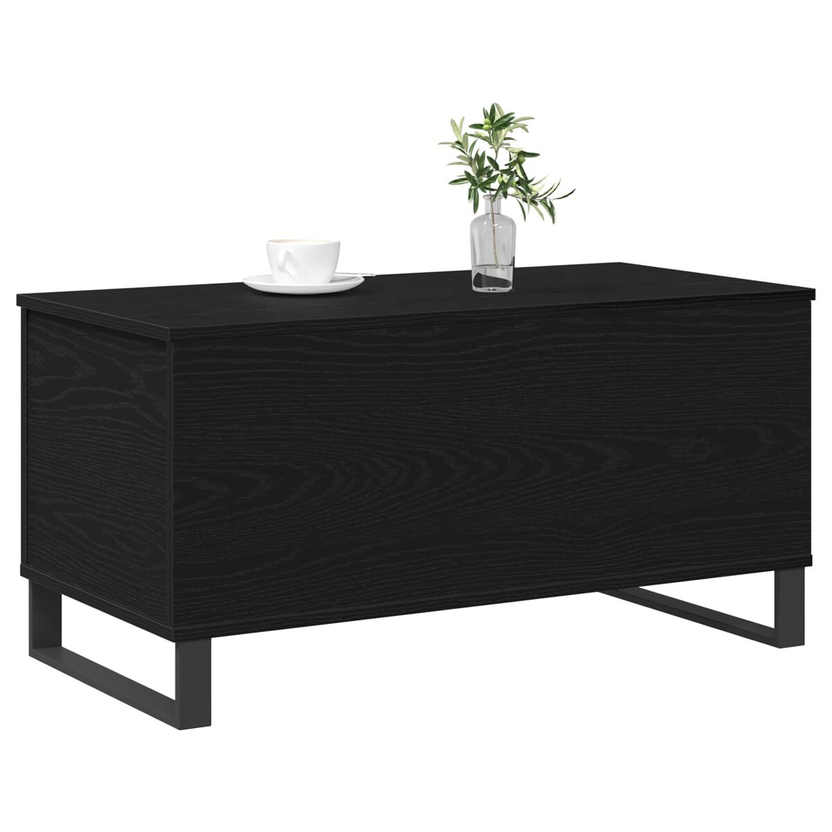 Mesa de centro, mesa baixa, carvalho preto 90 x 44,5 x 45 cm