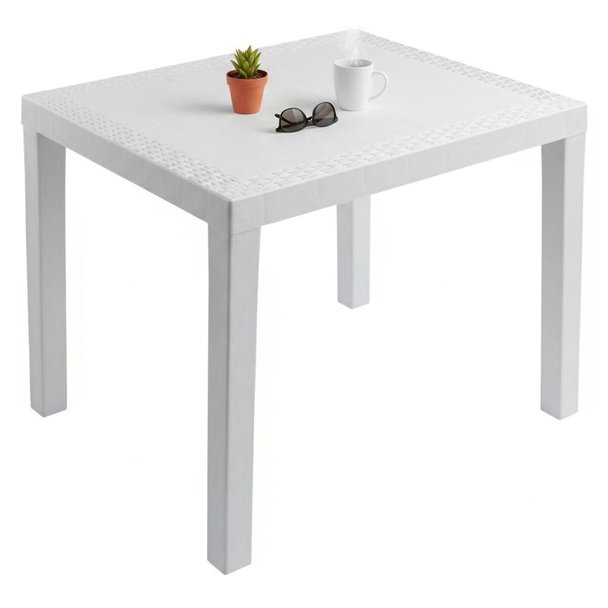 Mesa de exterior 4 lugares em plástico