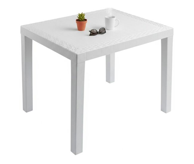 Mesa de exterior 4 lugares em plástico