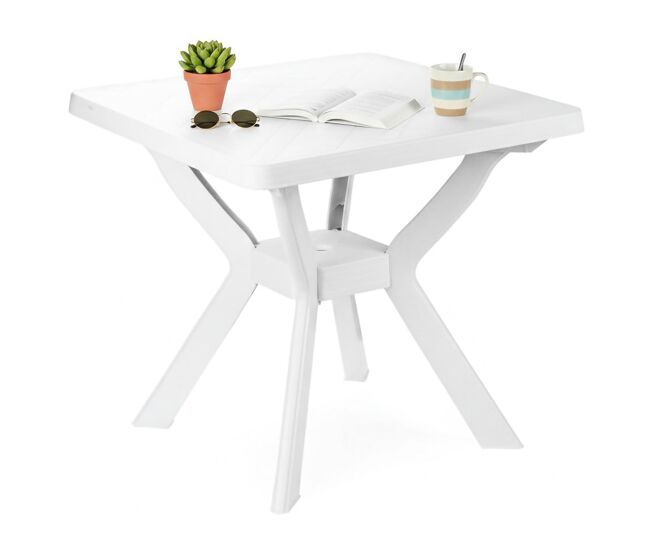 Mesa de exterior 4 lugares em plástico