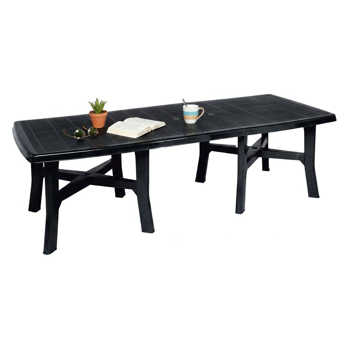 Mesa de exterior para 12 lugares em plástico