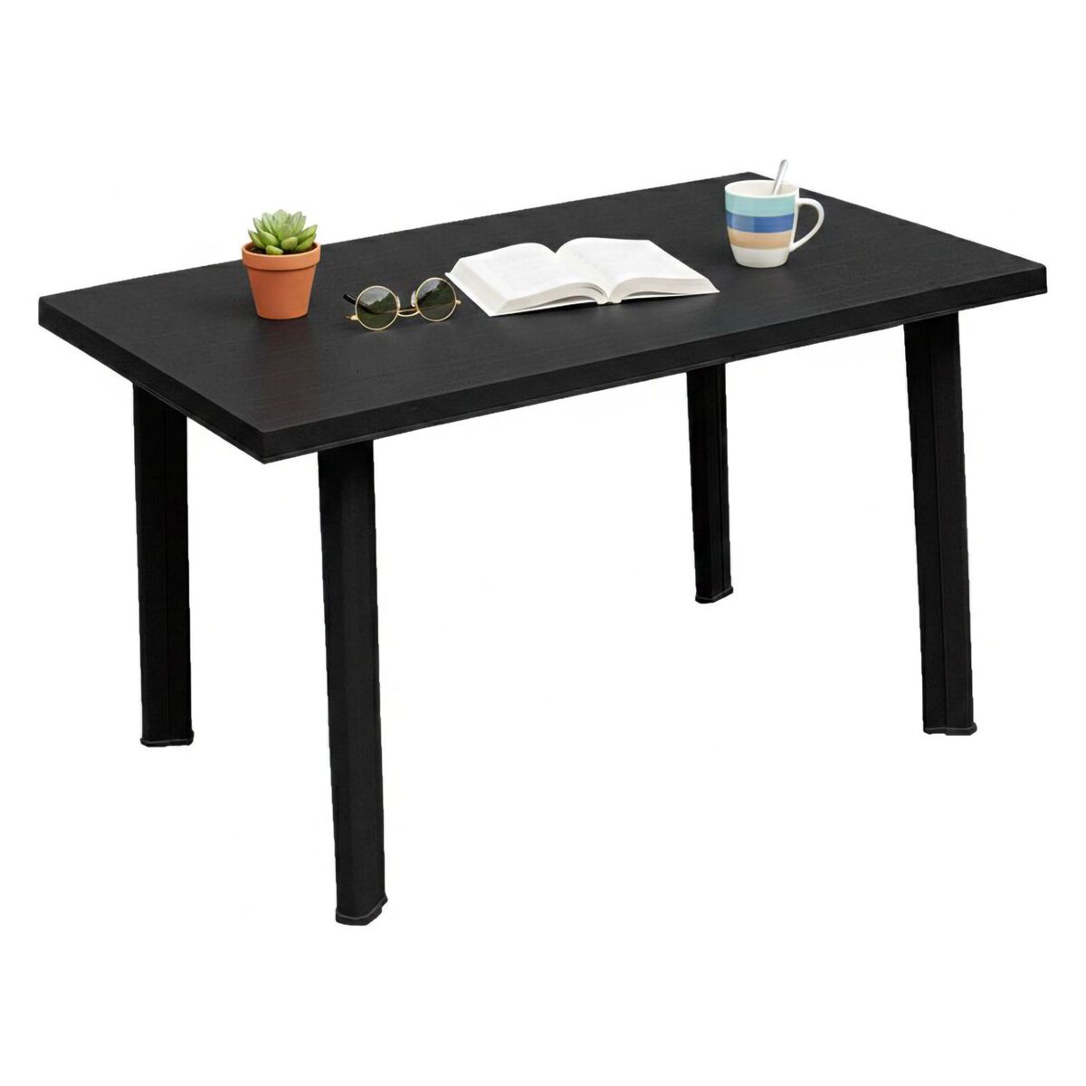 Mesa de exterior 6 lugares em plástico