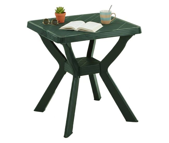 Mesa de exterior para 4 lugares em plástico