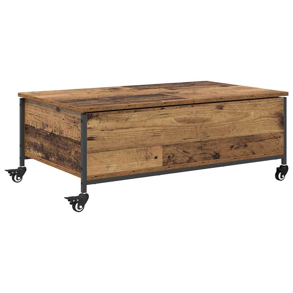 Mesa de centro, mesa baixa, madeira antiga 91 x 55 x 32 cm