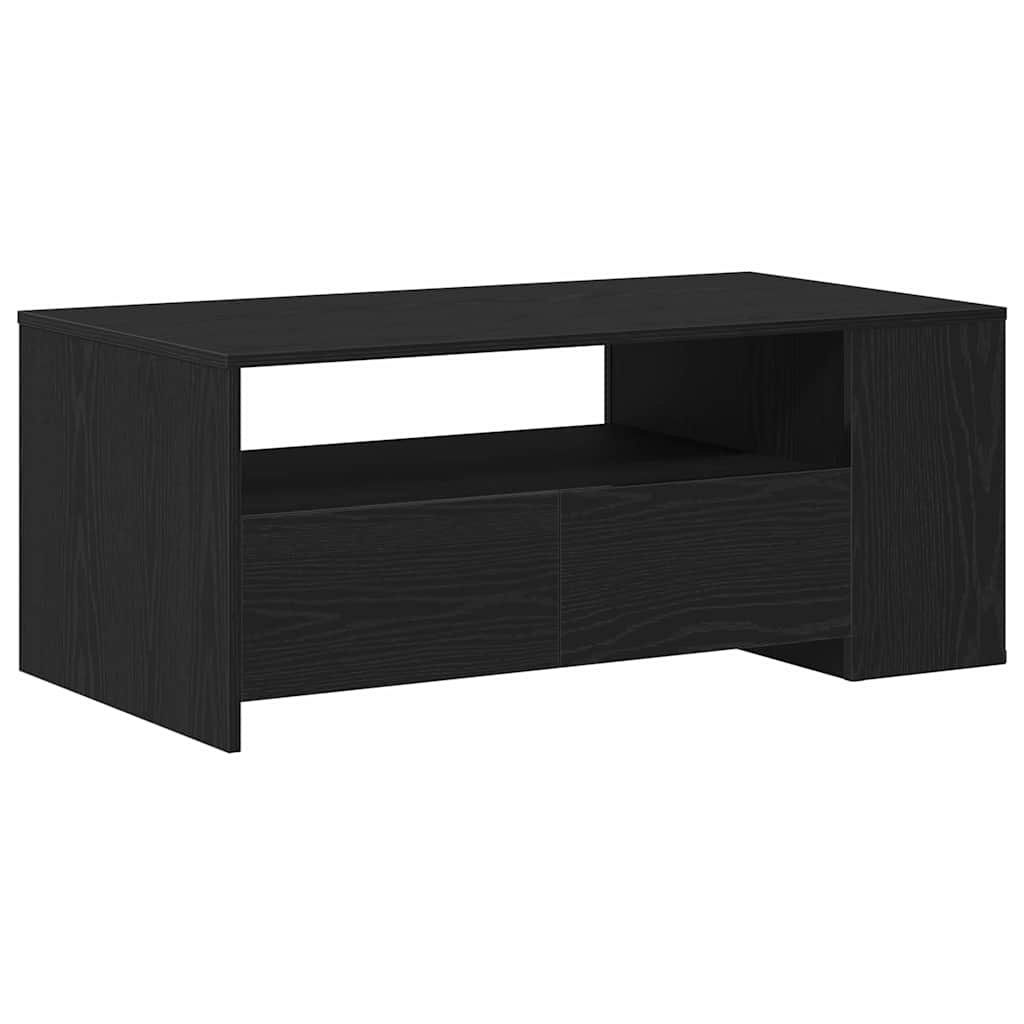 Mesa de centro, mesa baixa, com gaveta carvalho preto 102 x 55 x 43,5 cm