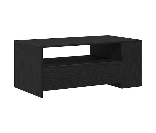 Mesa de centro, mesa baixa, com gaveta carvalho preto 102 x 55 x 43,5 cm