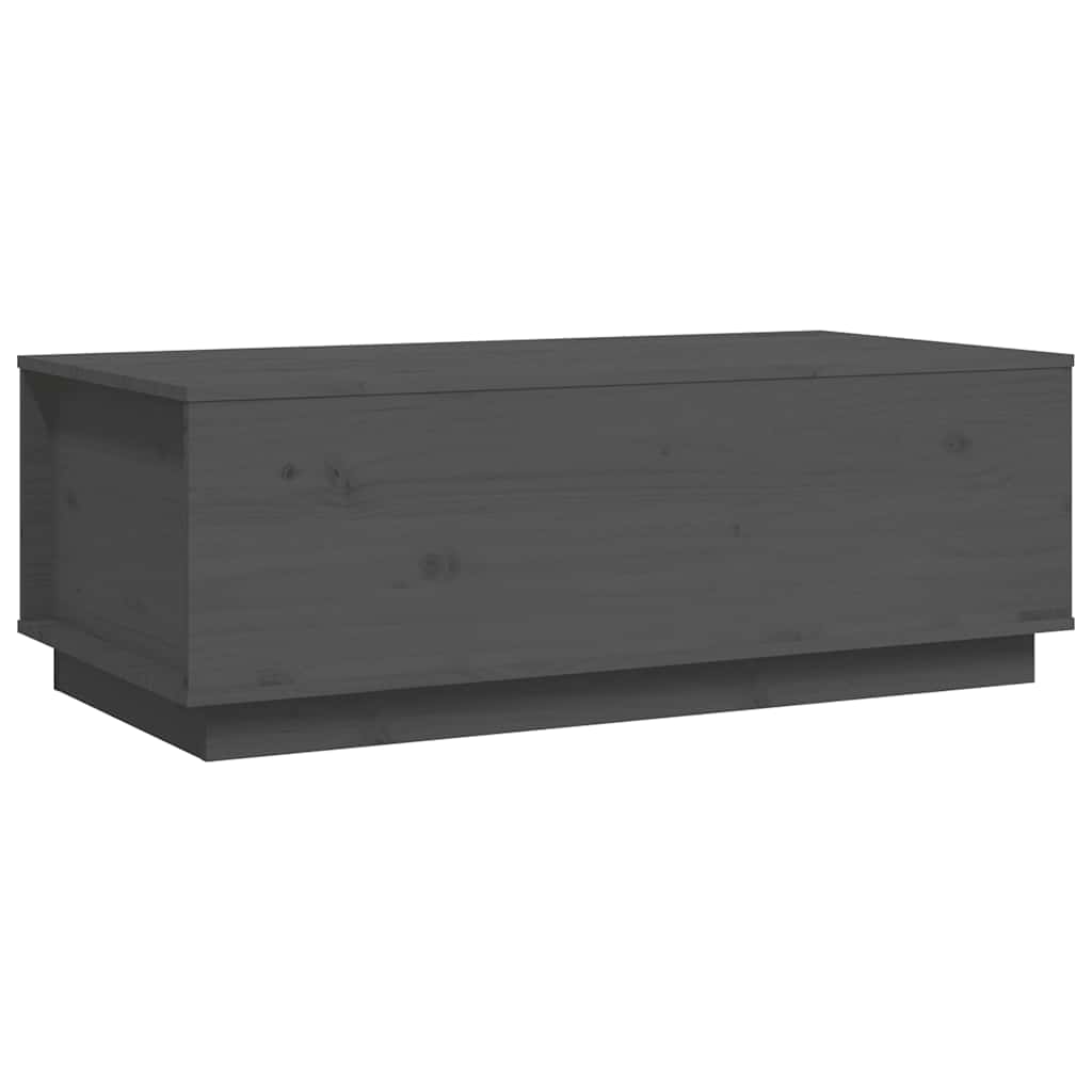 Mesa de centro, mesa baixa, 100x50x35 cm pinho maciço cinza