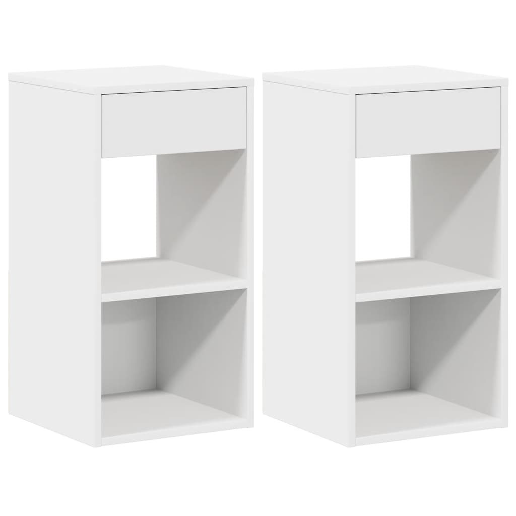 Soluna home - mesas de cabeceira madeira 2 piezas 35 x 34 x 66,5 cm