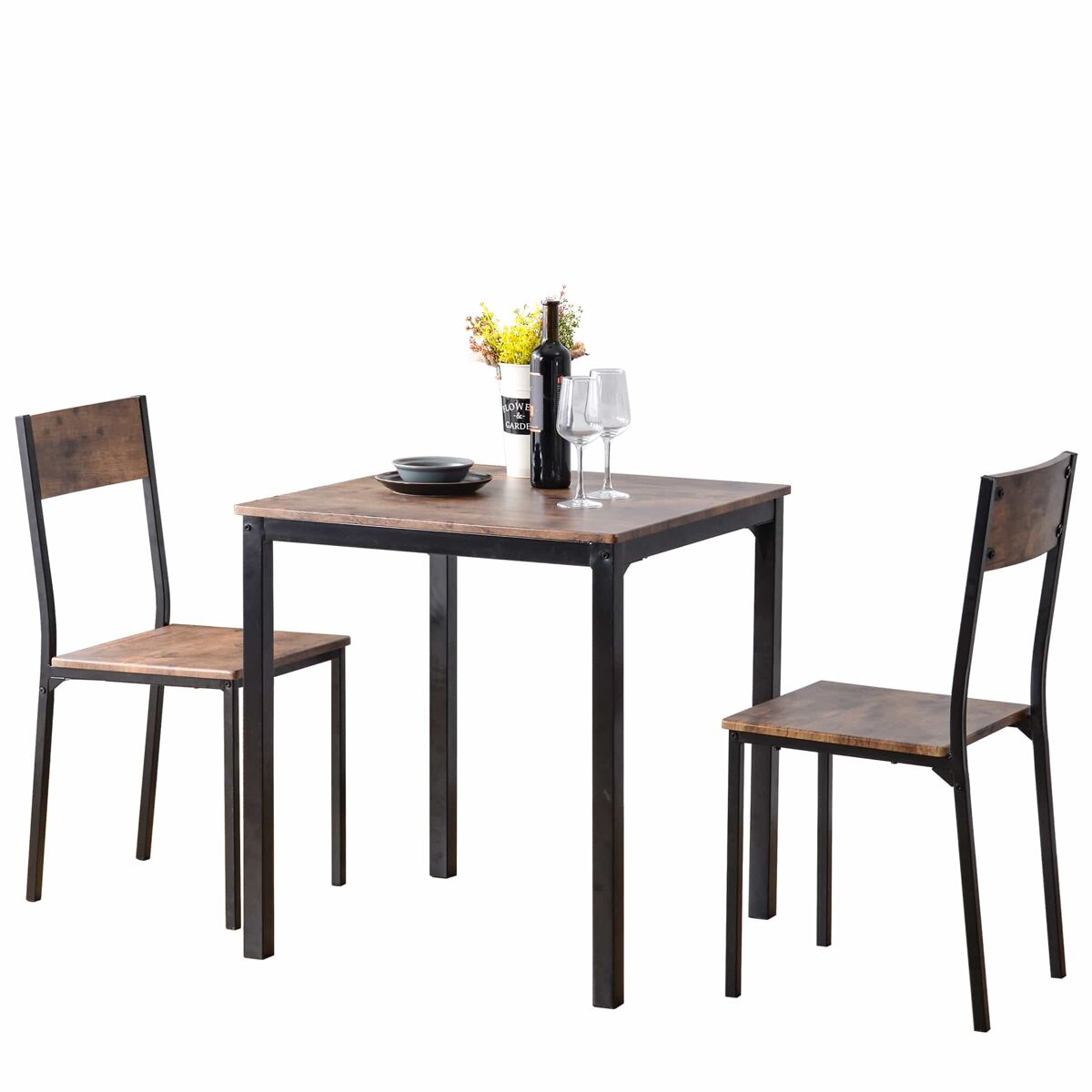 Conjunto de mesas e cadeiras de sala de jantar 70x70