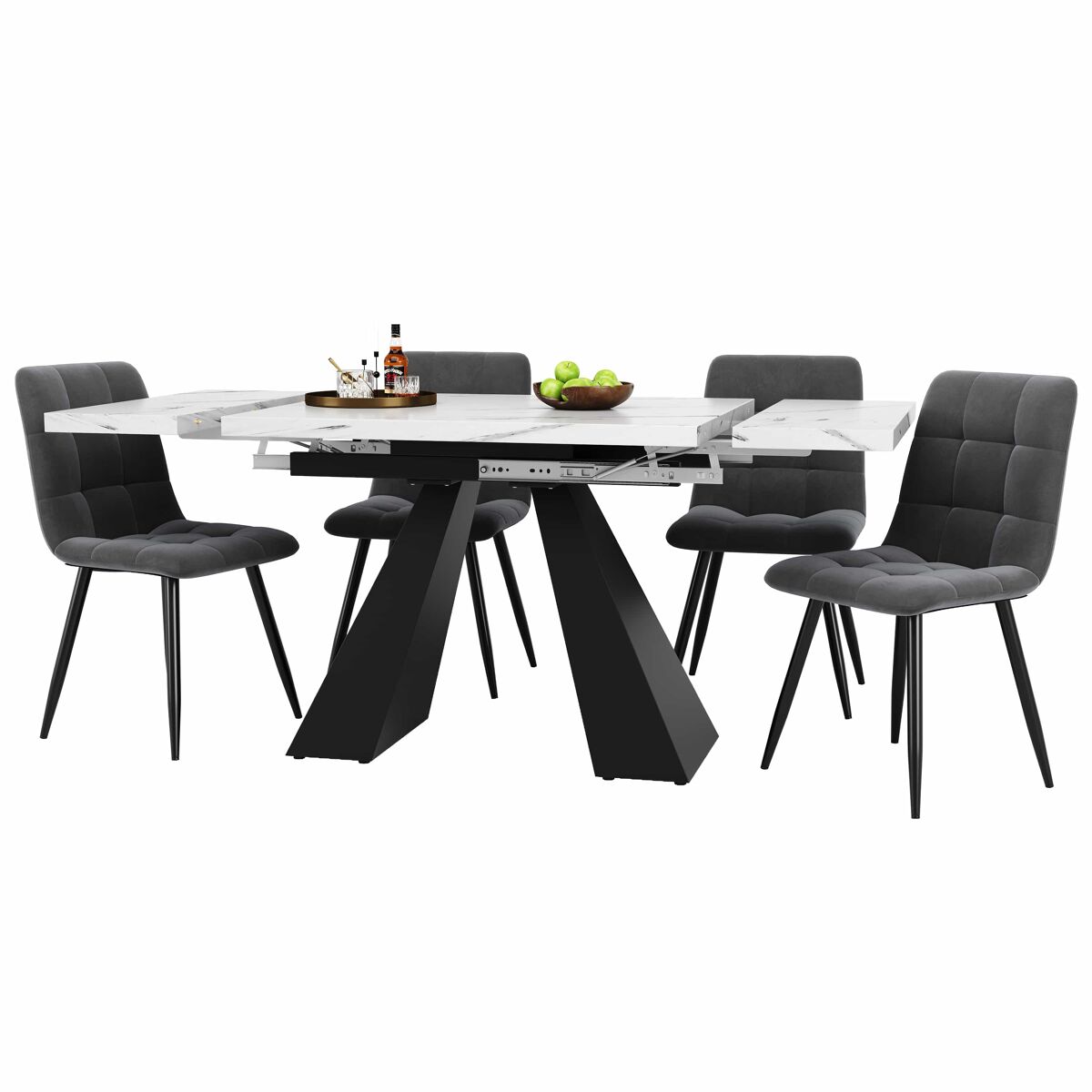 Conjunto de mesas e cadeiras de sala de jantar