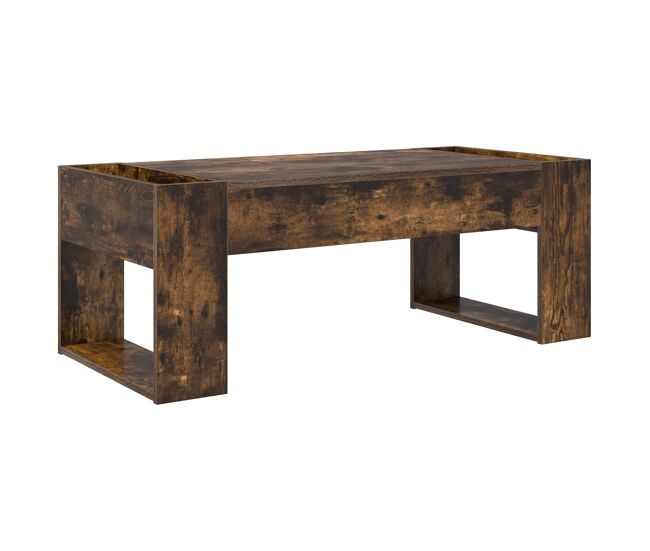 Mesa de centro, mesa baixa, carvalho defumado 110 x 50 x 41 cm